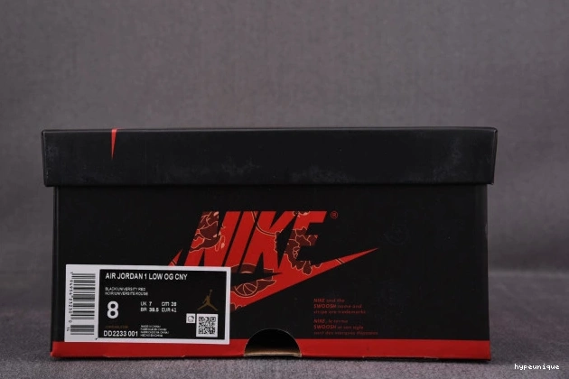 HYPE Jordan OG New 1 Low Year Chinese DD2233-001 0816